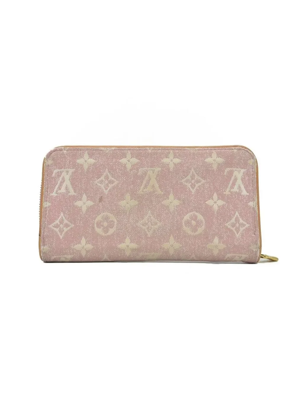 $1060 Louis Vuitton Denim Monogram Jacquard Zippy Wallet - Picture 7 of 15